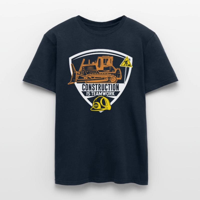 Construction work is teamwork Construction Teamwork Construction site Men's T-Shirt