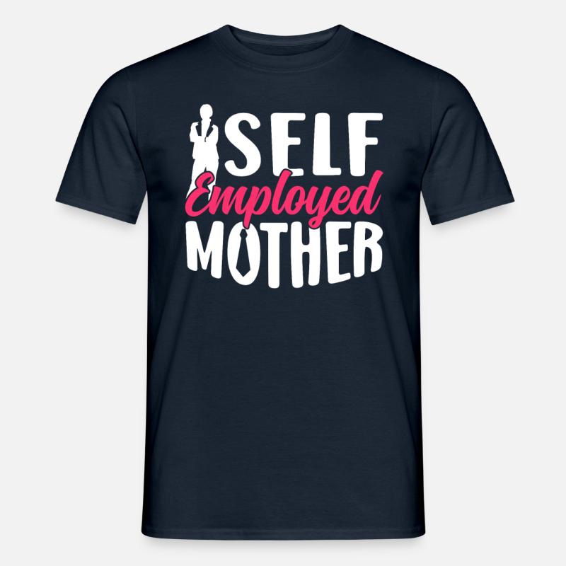 Self-employed Mom Freelancer Self-employed - Men's T-Shirt - navy