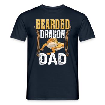 Bearded Dragon Papa Bearded Dragon Animal - Men's T-Shirt - navy - Front - AI Model Male 178 light (178cm)