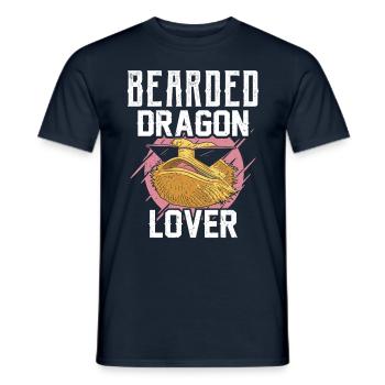 Bearded Dragon Lover Animal Bearded Dragon Pet - Men's T-Shirt - navy - Front - AI Model Male 178 light (178cm)