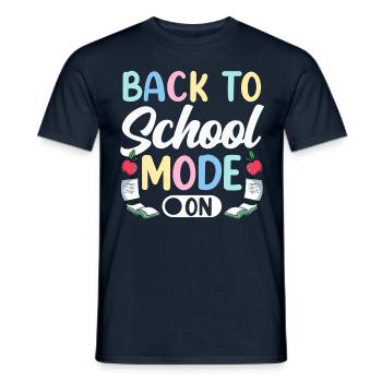 Mode retour à l’école Un enseignant de retour à l’école - T-shirt homme - marine - Devant - AI Model Male 178 light (178cm)