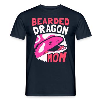 Bearded Dragon Mama Bearded Dragon Animal - Men's T-Shirt - navy - Front - AI Model Male 178 light (178cm)
