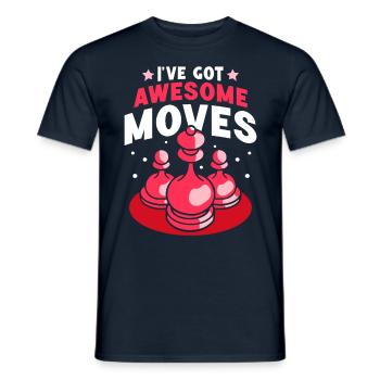 Ich Habe Fantastische Züge Schachspieler Schach - Männer T-Shirt - Navy - Vorne - AI Model Male 178 light (178cm)