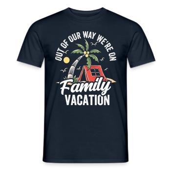 Aus Dem Weg Wir Sind Im Familienurlaub Familie - Männer T-Shirt - Navy - Vorne - AI Model Male 178 light (178cm)