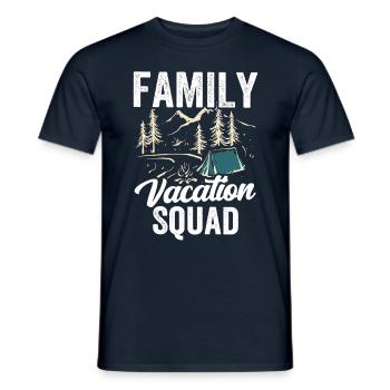 Family Holiday Squad Family Holiday Family - Men's T-Shirt - navy - Front - AI Model Male 178 light (178cm)