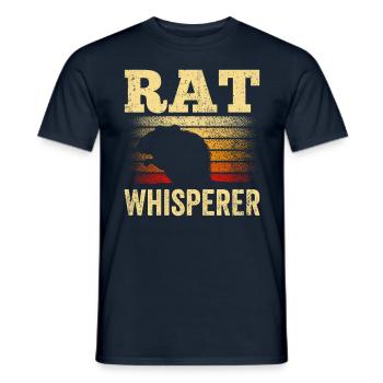 Rat Whisperer Rat Whisperer Animal Rats Sweet - Men's T-Shirt - navy - Front - AI Model Male 178 light (178cm)