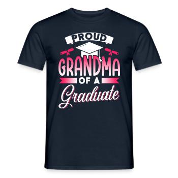 Stolze Großmutter Eines Absolventen Absolvent - Männer T-Shirt - Navy - Vorne - AI Model Male 178 light (178cm)