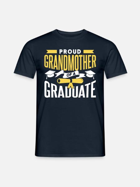 Stolze Großmutter Eines Absolventen Absolvent - Männer T-Shirt - Navy
