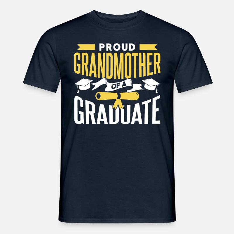 Stolze Großmutter Eines Absolventen Absolvent - Männer T-Shirt - Navy