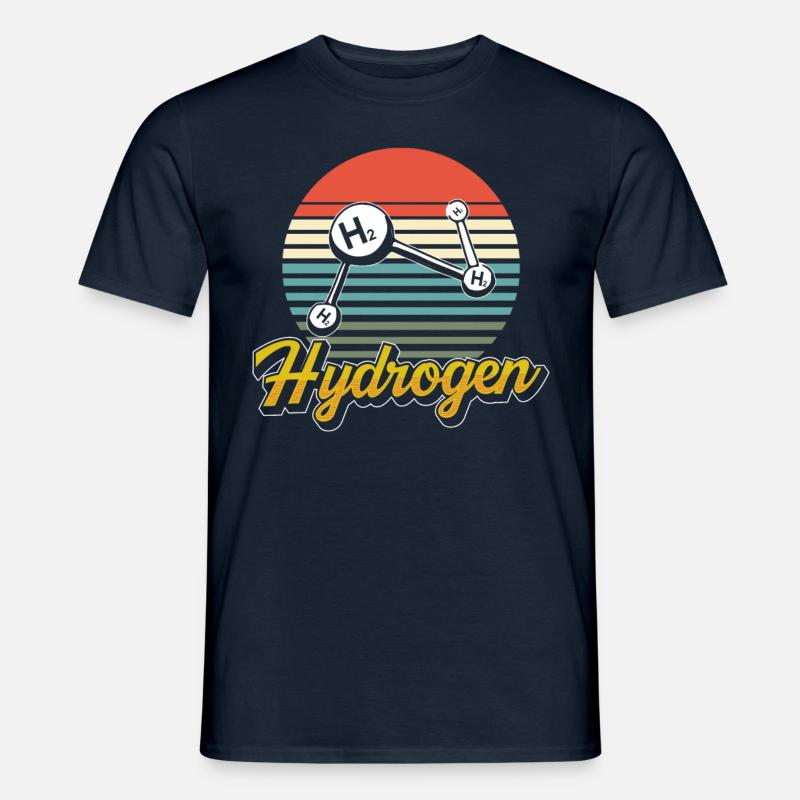 Élément hydrogène Énergie Hydrogène - T-shirt homme - marine