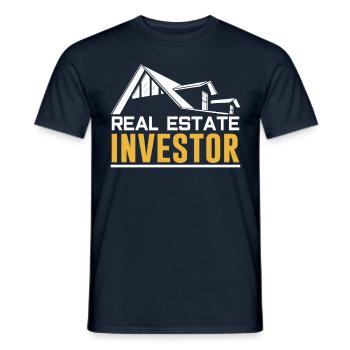 Investisseur immobilier Investisseur immobilier Investisseur immobilier - T-shirt homme - marine - Devant - AI Model Male 178 light (178cm)
