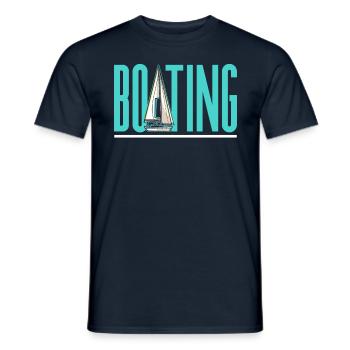 Boating Ship Yacht Sailboat Boat - Men's T-Shirt - navy - Front - AI Model Male 178 light (178cm)