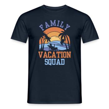 Vacances en famille Escouade Vacances en famille - T-shirt homme - marine - Devant - AI Model Male 178 light (178cm)