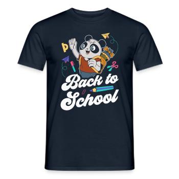 Back to School Back to School Back to School Teacher - Men's T-Shirt - navy - Front - AI Model Male 178 light (178cm)
