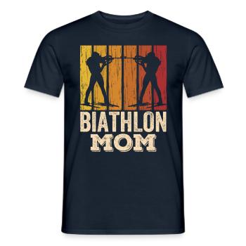 Biathlon Maman Biathlète Biathlète Biathlète Biathlons Sport - T-shirt homme - marine - Devant - AI Model Male 178 light (178cm)