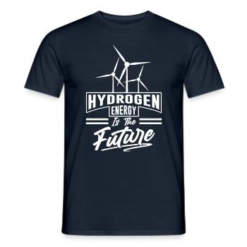 Wasserstoff Ist Die Zukunft Element Hydrogen - Männer T-Shirt - Navy - Vorne - AI Model Male 178 light (178cm)