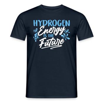 Energie Aus Wasserstoff Ist Die Zukunft Hydrogen - Männer T-Shirt - Navy - Vorne - AI Model Male 178 light (178cm)
