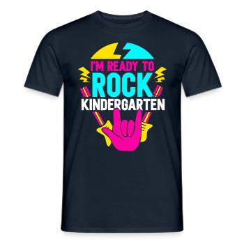 Je suis prêt à bercer les enfants de la maternelle - T-shirt homme - marine - Devant - AI Model Male 178 light (178cm)