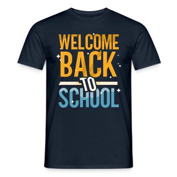Welcome back to school Teachers Back to school - Men's T-Shirt - navy - Front - AI Model Male 178 light (178cm)