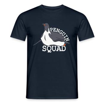 Penguin Team Lovers Cute Penguins Animal - Men's T-Shirt - navy - Front - AI Model Male 178 light (178cm)