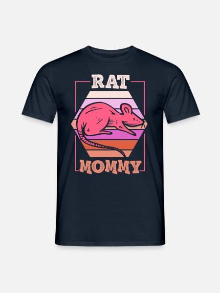 Rotta Mama Rat Mama Lover Rotat Söpö eläin - Miesten T-paita - laivasto sininen