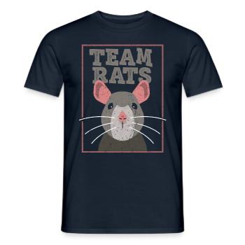 Team Rat Rat Lovers Animal Cute - Men's T-Shirt - navy - Front - AI Model Male 178 light (178cm)