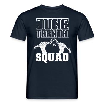 Juneteenth Team 1865 Black African American - T-shirt homme - marine - Devant - AI Model Male 178 light (178cm)