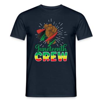 Juneteenth Team 1865 African American Black - Männer T-Shirt - Navy - Vorne - AI Model Male 178 light (178cm)