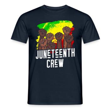 Juneteenth Team 1865 African American Black - Männer T-Shirt - Navy - Vorne - AI Model Male 178 light (178cm)