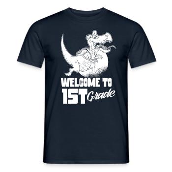 Welcome to the 1st class first class school start - Men's T-Shirt - navy - Front - AI Model Male 178 light (178cm)