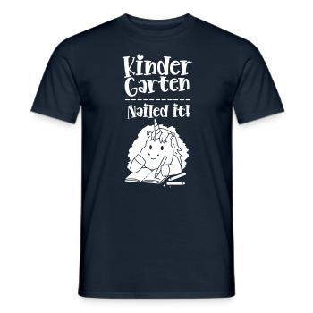 Kindergarten Volltreffer Erste Klasse Einschulung - Männer T-Shirt - Navy - Vorne - AI Model Male 178 light (178cm)
