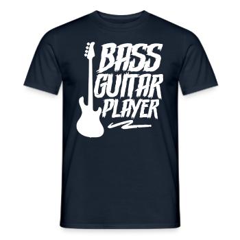 Guitariste basse Bassiste Musicien Basse Basse Guitare basse - T-shirt homme - marine - Devant - AI Model Male 178 light (178cm)