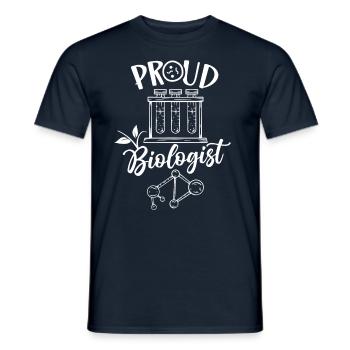 Stolzer Biologe Biologin Biologie Biologielehrer - Männer T-Shirt - Navy - Vorne - AI Model Male 178 light (178cm)