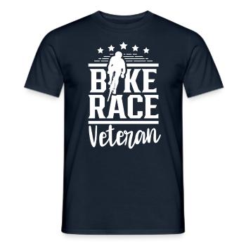 Cycling Veteran Bicycle Race Cyclist - Men's T-Shirt - navy - Front - AI Model Male 178 light (178cm)