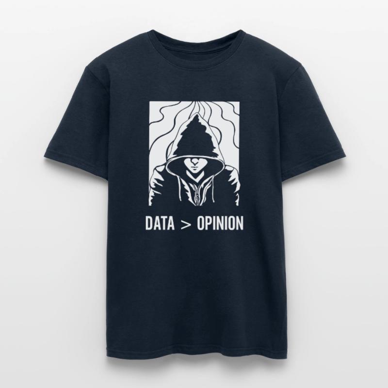 Data > Opinion Coding Code Coder Programmierer Männer T-Shirt