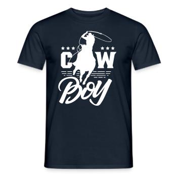 Cowboy Cute Cowboys Sayings Texas - Men's T-Shirt - navy - Front - AI Model Male 178 light (178cm)