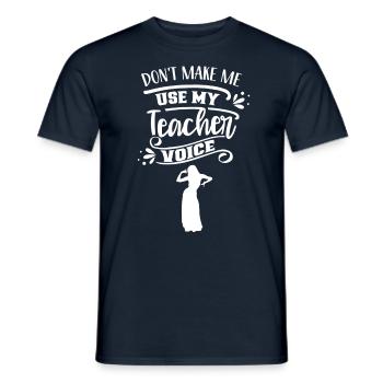 La voix de mon professeur de danse Professeur de danse École de danse - T-shirt homme - marine - Devant - AI Model Male 178 light (178cm)