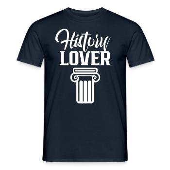 History lover historian profession history - Men's T-Shirt - navy - Front - AI Model Male 178 light (178cm)