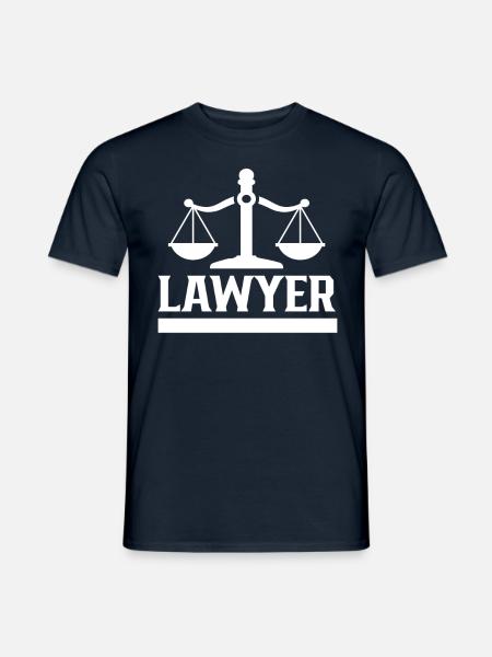 Rechtsanwalt Abschluss Jurist Jura - Männer T-Shirt - Navy