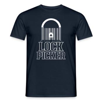 Schlossknacker Lock Picker Schloss Lock Picking - T-shirt homme - marine - Devant - AI Model Male 178 light (178cm)