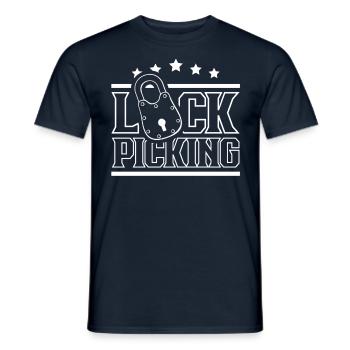 Lock Picking Knacker Schloss Knacken Lockpicking - Männer T-Shirt - Navy - Vorne - AI Model Male 178 light (178cm)