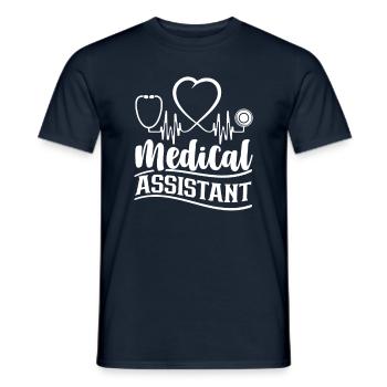 Medical Assistant Nurse Assistant - Men's T-Shirt - navy - Front - AI Model Male 178 light (178cm)