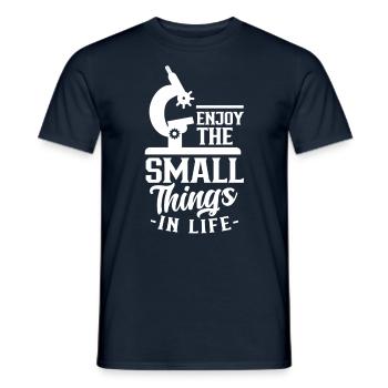 Profitez des petites choses de la vie Microscope - T-shirt homme - marine - Devant - AI Model Male 178 light (178cm)
