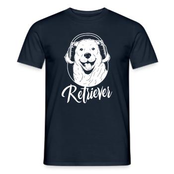 Retriever Pet Dog Sayings Retrievers - Men's T-Shirt - navy - Front - AI Model Male 178 light (178cm)