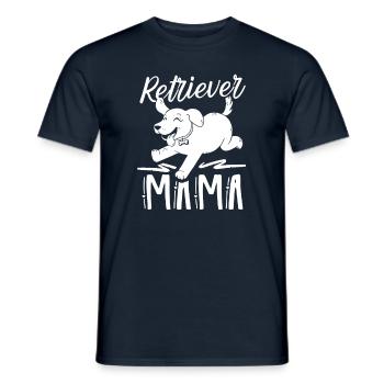 Retriever Maman Fille Pet Retrievers Chien - T-shirt homme - marine - Devant - AI Model Male 178 light (178cm)