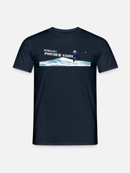 Skifahren, Skitour, Ski, Backcountry Ski - Männer T-Shirt - Navy