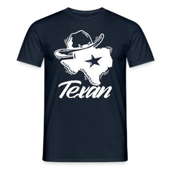 Texaner Sprüche Texanisch Texas Stolz - Männer T-Shirt - Navy - Vorne - AI Model Male 178 light (178cm)