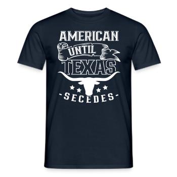 Amerikaner Bis Zur Abspaltung Von Texas Texaner - Männer T-Shirt - Navy - Vorne - AI Model Male 178 light (178cm)