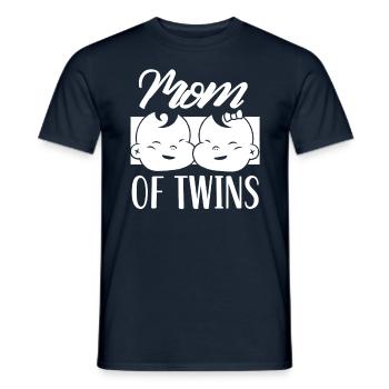 Mutter Von Zwillingen Zwillinge Zwilling Humor - Männer T-Shirt - Navy - Vorne - AI Model Male 178 light (178cm)