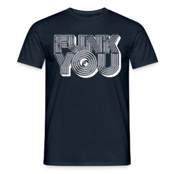 Funk vous - T-shirt homme - marine - Devant - AI Model Male 178 light (178cm)